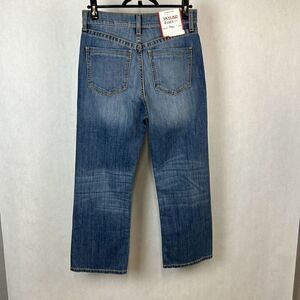 NEW Cruel Denim Skylar Jeans Sky-High Rise Crop Sz 33/15 Distressed Stonewash 26
